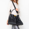 Fendi Peekaboo Black Leather Shoulder Bag