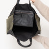 Fendi Black And Olive Green Think Fendi Yes Nylon And Leather Tote Bag