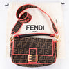Fendi Baguette Brown FF Jacquard Shoulder Bag