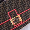Fendi Baguette Brown FF Jacquard Shoulder Bag