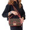 Fendi Baguette Brown FF Jacquard Shoulder Bag