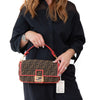 Fendi Baguette Brown FF Jacquard Shoulder Bag