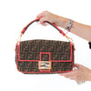 Fendi Baguette Brown FF Jacquard Shoulder Bag