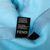 Fendi Belted Light Blue Mink Fur Jacket Blue Leather Belt