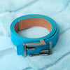 Fendi Belted Light Blue Mink Fur Jacket Blue Leather Belt