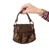 Fendi Bronze Metallic Nappa Mini Chef  Bag
