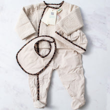  Fendi Beige Baby Three Piece Gift Set