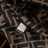 Fendi Brown Logo FF Guccu Pattern Mink Jacket