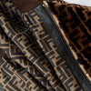 Fendi Brown Logo FF Guccu Pattern Mink Jacket