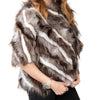 Fendi Brown And Cream Mink And Fox Fur Jacket