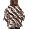 Fendi Brown And Cream Mink And Fox Fur Jacket