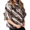 Fendi Brown And Cream Mink And Fox Fur Jacket