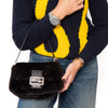 Fendi Baguette Brown Fur Shoulder Bag