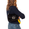 Fendi Baguette Brown Fur Shoulder Bag