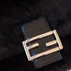 Fendi Baguette Brown Fur Shoulder Bag