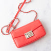 Fendi Mini Be Baguette Rosa Ecstasy Leather Flap Bag