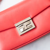 Fendi Mini Be Baguette Rosa Ecstasy Leather Flap Bag