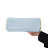 Fendi Minipeekaboo Sky Blue Nappa Leather Crystal Bag