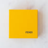 Fendi Necklace FF Logo Gold Plated Chain Pendant