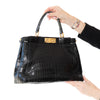 Fendi Peekaboo Medium Black Crocodile Bag