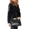 Fendi Peekaboo Medium Black Crocodile Bag
