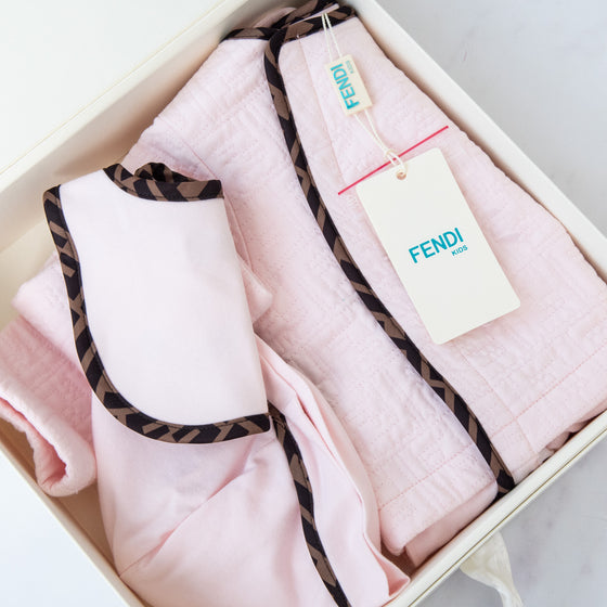 Fendi Pink Baby Three Piece Gift Set