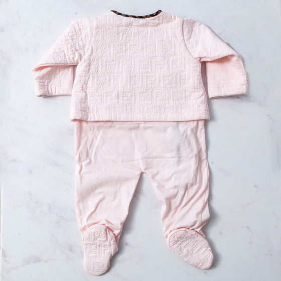 Fendi Pink Baby Three Piece Gift Set