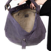 Fendi Purple Crackled Leather Pleated and Tucked Hobo Bag