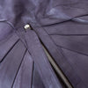 Fendi Purple Crackled Leather Pleated and Tucked Hobo Bag