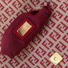 Fendi Zucchino Red Mini Mamma Baguette Bag