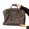 Fendi Zucci Canvas And Leather Travel Bag