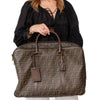 Fendi Zucci Canvas And Leather Travel Bag