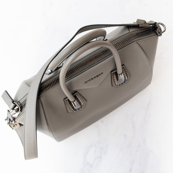 Givenchy Grey Leather Medium Antigona Bag