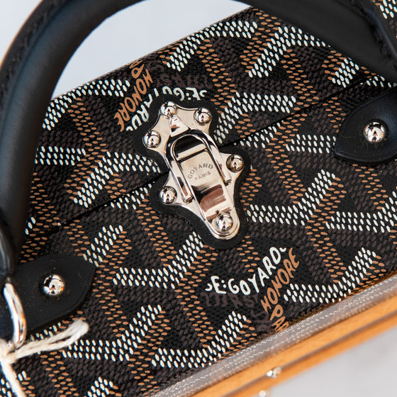 Goyard Goyardine Black Palace MM Trunk Bag