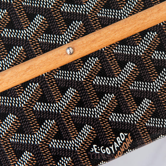 Goyard Goyardine Black Palace MM Trunk Bag