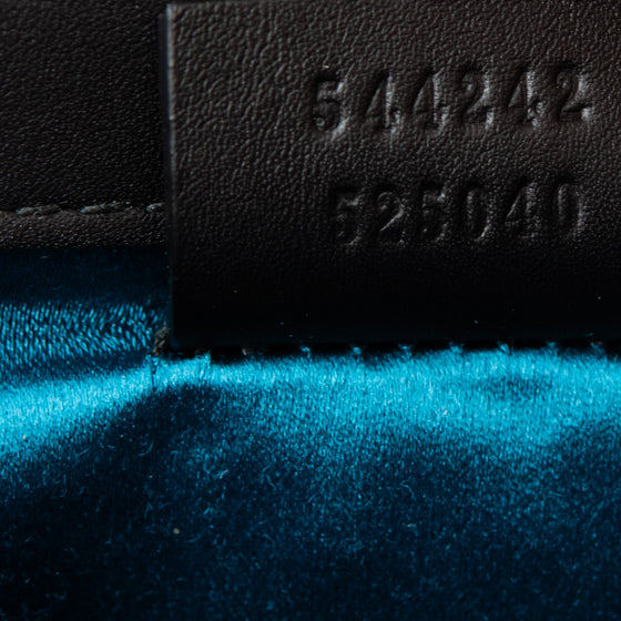 Gucci Black Velvet G Square Crossbody Bag
