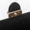 Gucci Black Leather Interlocking G Dollar Wallet On Chain Crossbody Bag