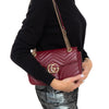 Gucci GG Marmont Small Rosso Ancora Shoulder Bag