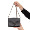 Gucci Dionysus Black Leather Wallet On Chain  Crossbody Bag