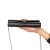 Gucci Dionysus Black Leather Wallet On Chain  Crossbody Bag