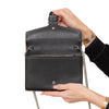 Gucci Dionysus Black Leather Wallet On Chain  Crossbody Bag