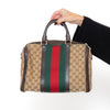 Gucci Vintage Web Canvas GG Boston Bowler Bag