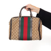 Gucci Vintage Web Canvas GG Boston Bowler Bag