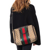 Gucci Vintage Web Canvas GG Boston Bowler Bag
