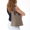 Gucci Vintage GG Supreme Canvas Vertical Tote Bag