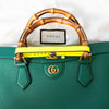 Gucci Diana Green Leather Tote Bag