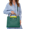 Gucci Diana Green Leather Tote Bag