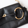 Gucci Black Leather Horsebit Chain Shoulder Bag
