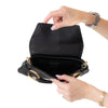 Gucci Black Leather Horsebit Chain Shoulder Bag