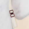 Gucci Off White Jacquard And Leather Shoulder Bag